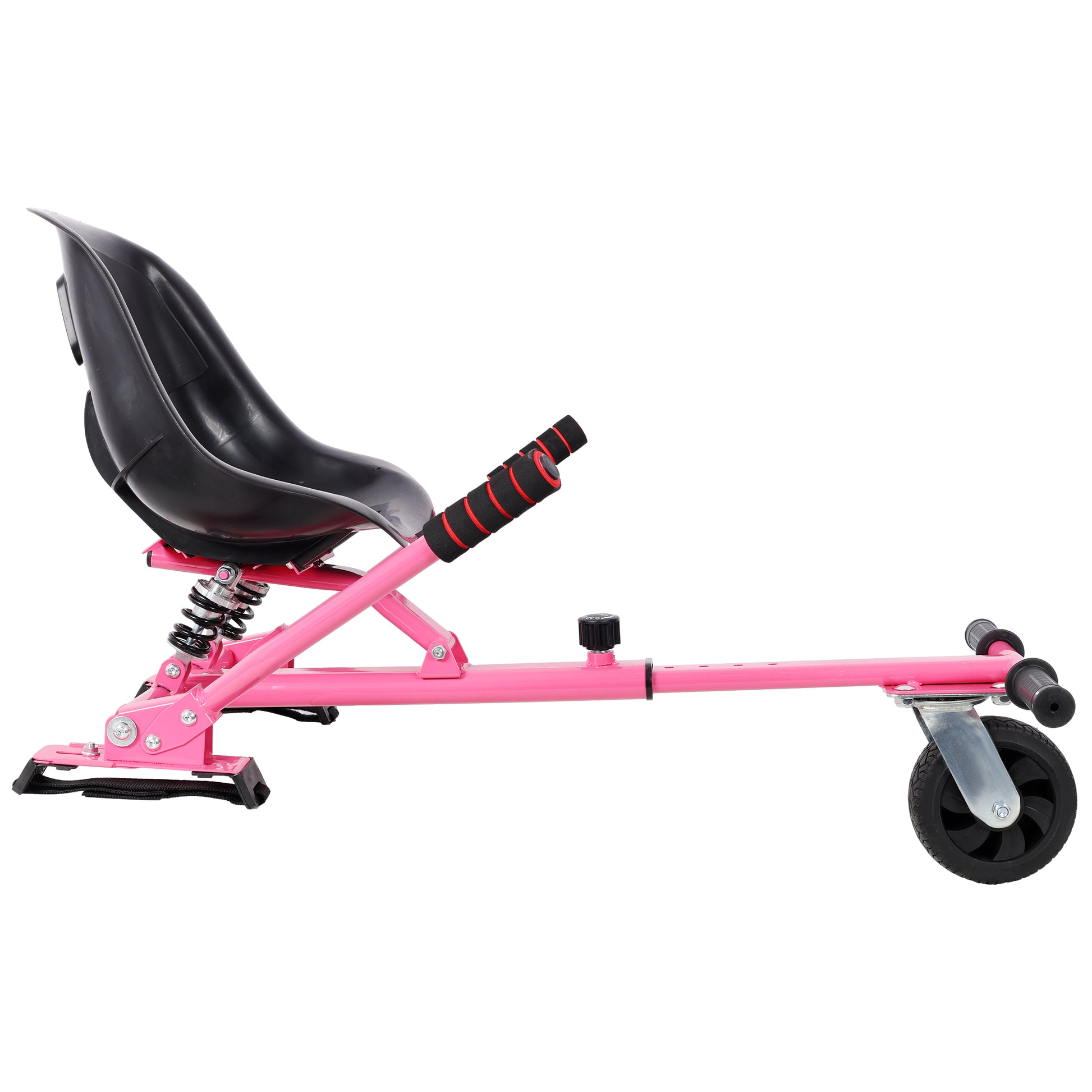 Hoverboard Seat Attachment Go-Kart,Fits 6.5" 8"10" Hoverboards, Heavy Duty Dual Shock Absorber,Sturdy Adjustable Off-Road Frame,Hover Cart for Family Fun,not include Hoverboard,Pink image 5