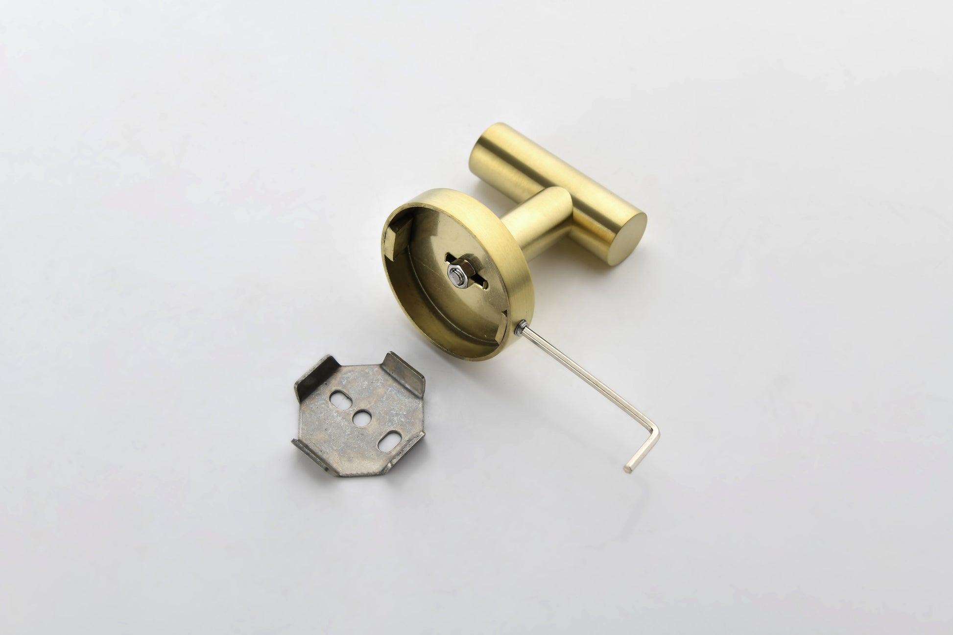 2 Pack Bathroom Towel Hooks Coat Hooks Shower Kitchen Wall Hooks, Brushed Gold image 7