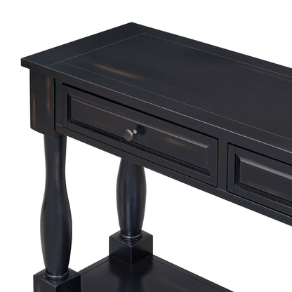 TREXM Console Table 63" Long Console Table with Drawers and Shelf for Entryway, Hallway, Living Room (Espresso, OLD SKU: WF314993AAB) image 4