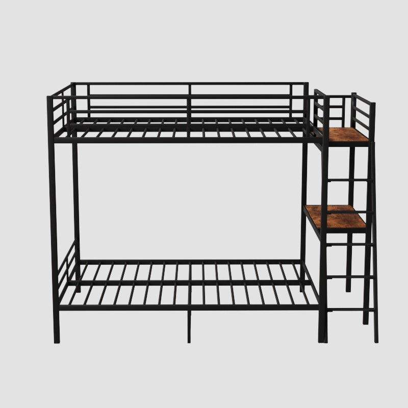 Black full size bunk bed image 2