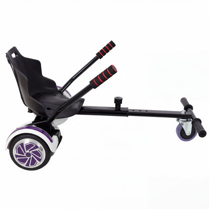 Hoverboard Seat Attachment Go-Kart,Fits 6.5" 8"10" Hoverboards,Sturdy Adjustable Off-Road Frame,Hover Cart for Family Fun,not include Hoverboard,Black image 3