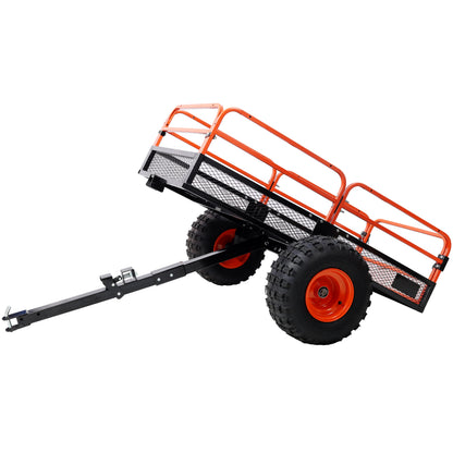 Heavy-Duty Tow-Behind Dump Cart 1500 lbs Load Capacity for ATV UTV Lawn Mower Tractor Yard Garden Farm Hauling image 6