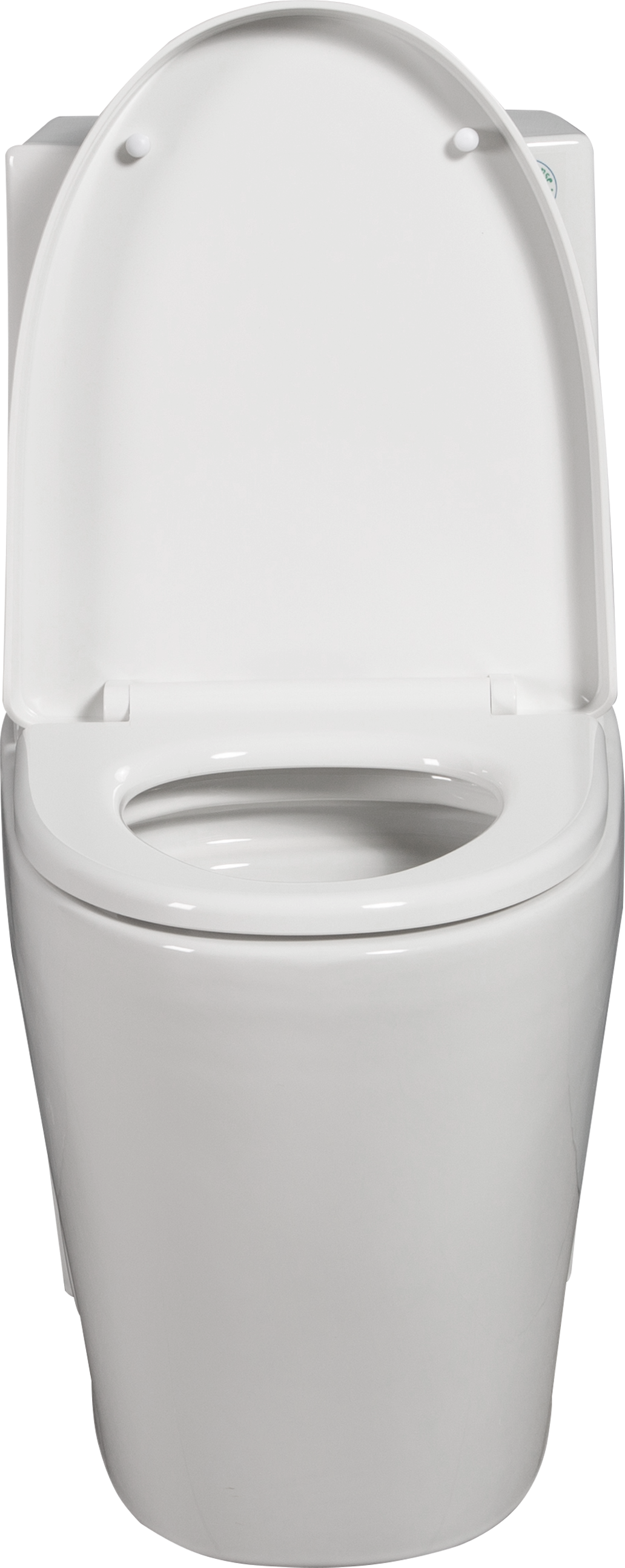 1.1/1.6 GPF Tornado Flush One-Piece Toilet for bathrooms,Siphonic S-trap 12",Elongated Bowl with Soft Close Seat,Powerful Dual Flush MAP 1000g,Comfort Chair Seat ADA Height 17", White 26T01-GW image 5