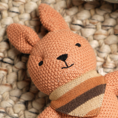 100% Handmade Cotton knitted Soft Baby Bunny Plush Toy