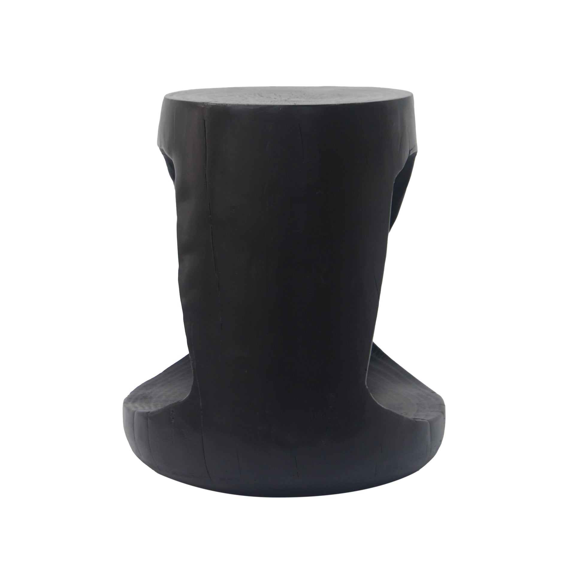 MGO Hollow Side Table, Wood-like texture, Black Color image 7