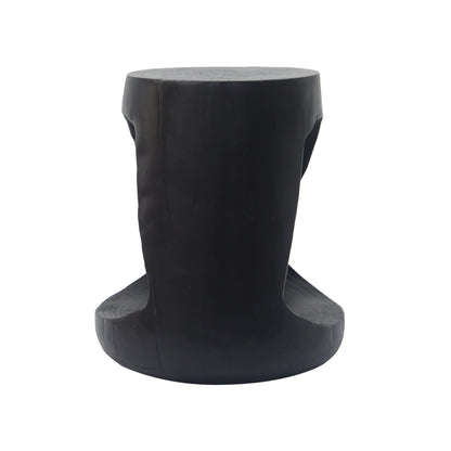 MGO Hollow Side Table, Wood-like texture, Black Color image 7