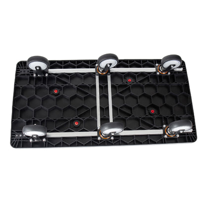 25.5"x51.5" Platform Truck, Foldable Handcart with 6'' TPR 360-Degree Silent Wheels, 1800lbs Heavy-Duty Push Dolly Cart, 4 Steel Load-Bearing Beams for Warehouse Garage Home Use image 11