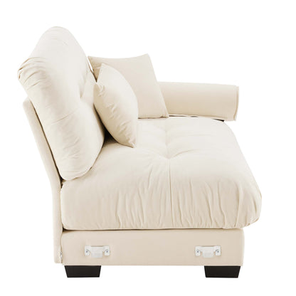 Milano Sofa RSF W/3 pillows - Cream image 2