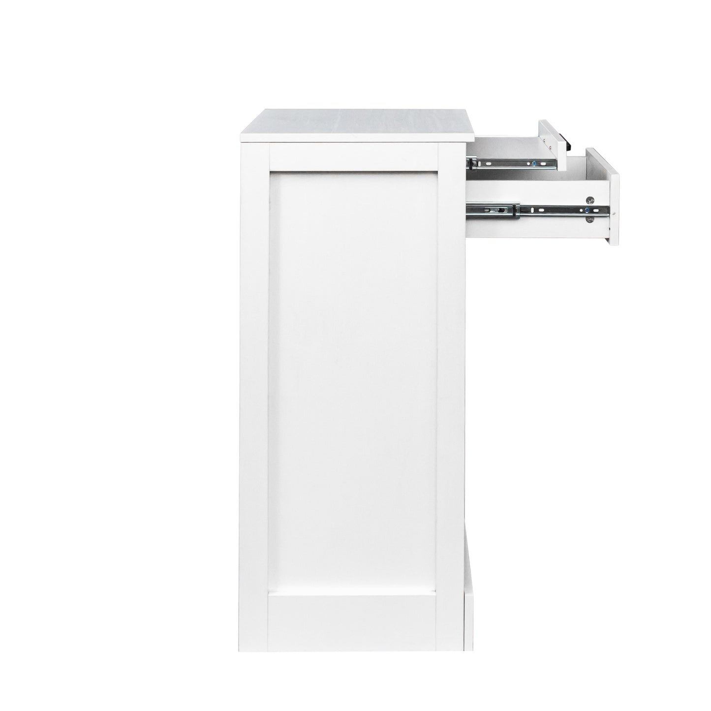 WHITE color modular 24 wine bar cabinet Buffet Cabinet image 11