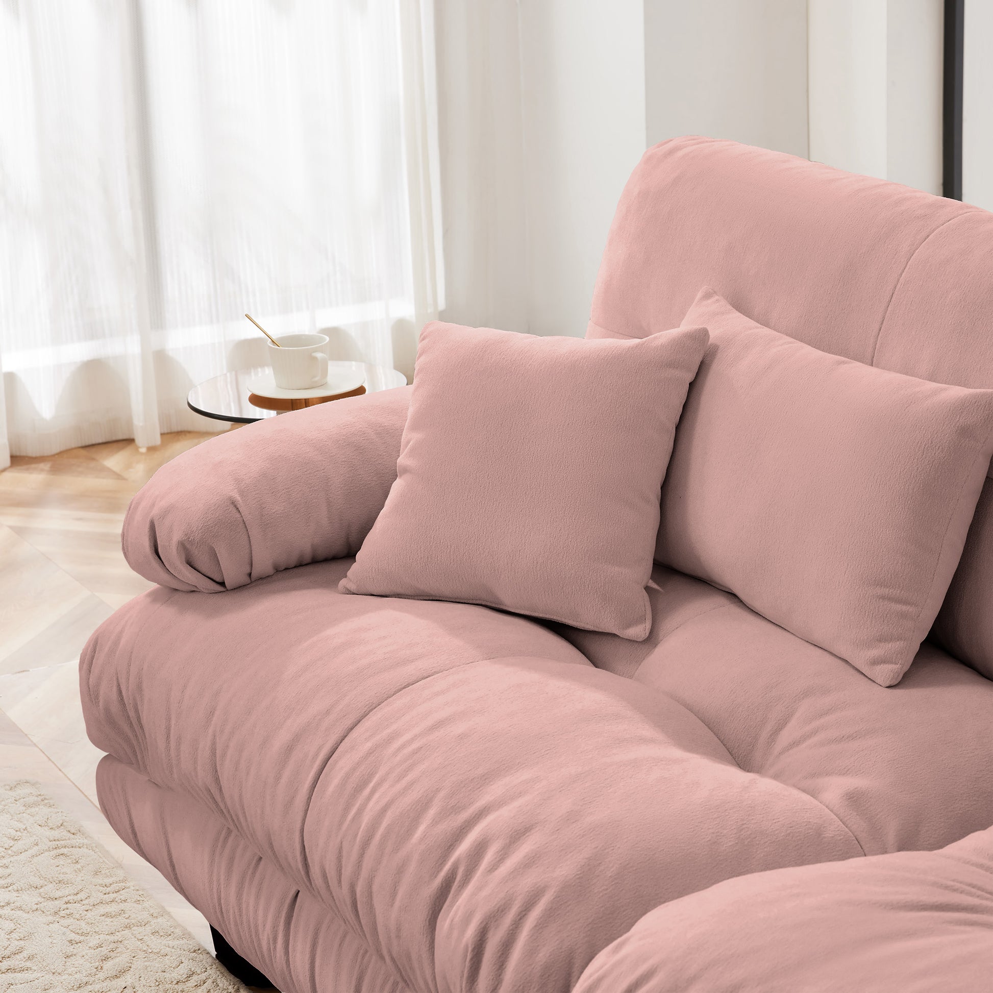 Pariss Sofa LSF W/2 pillows Pink image 5