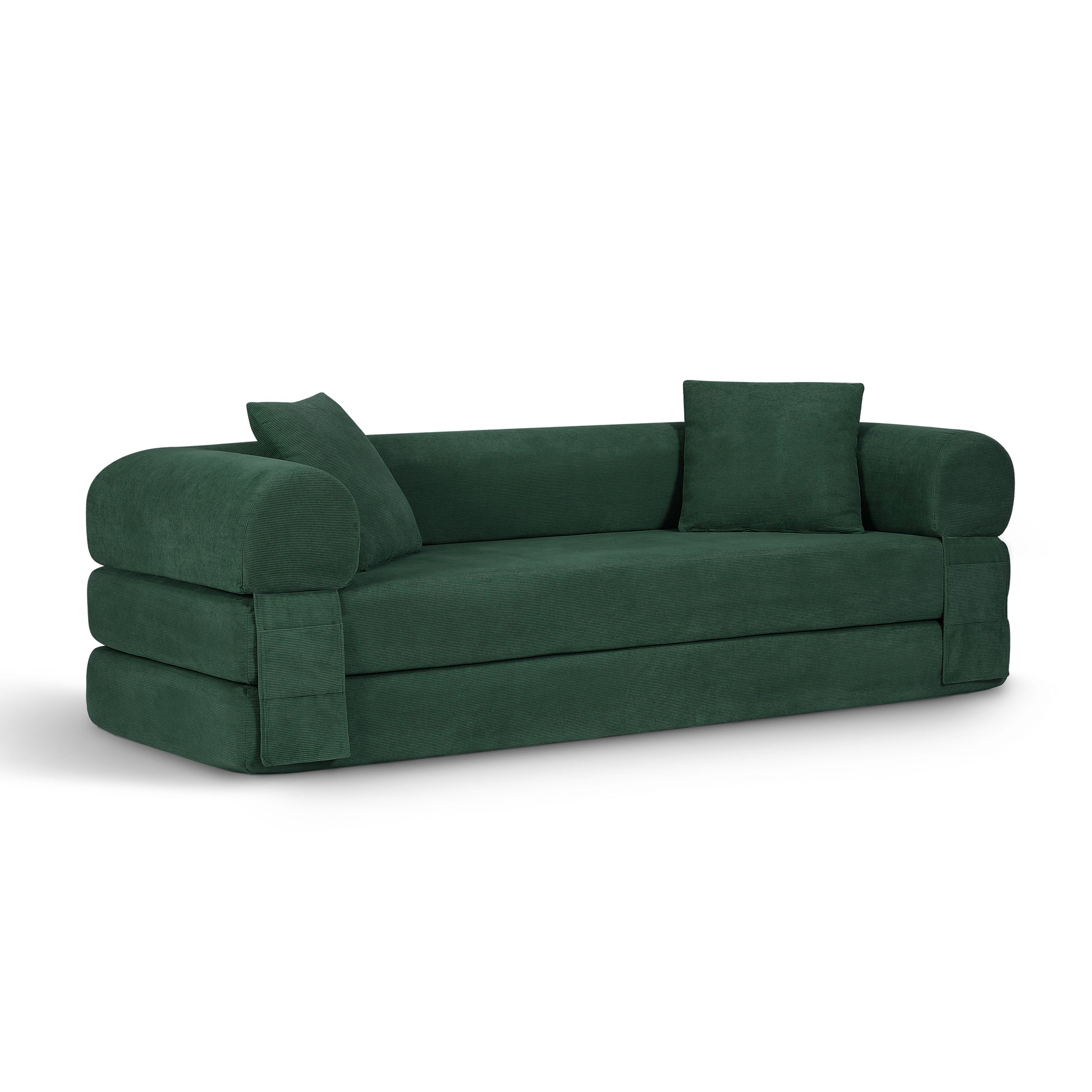 Convertible Sofa Bed Couch,80 Inch Boneless Couches for Living Room,Folding Sleeper Sofa Bed Queen with Storage,Corduroy Flod Out Couch Compressed Couch in a Box image 2