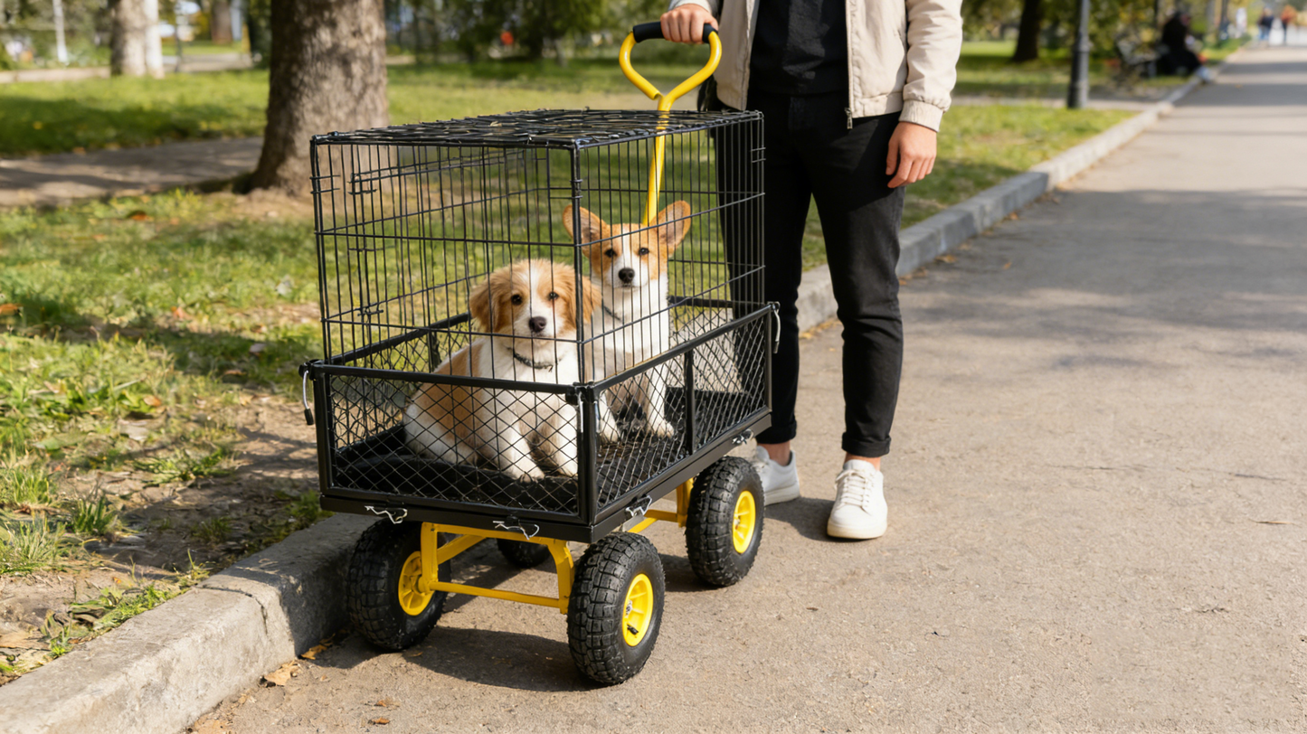 Wagon Cart Garden cart trucks make it easier to transport firewood image 8