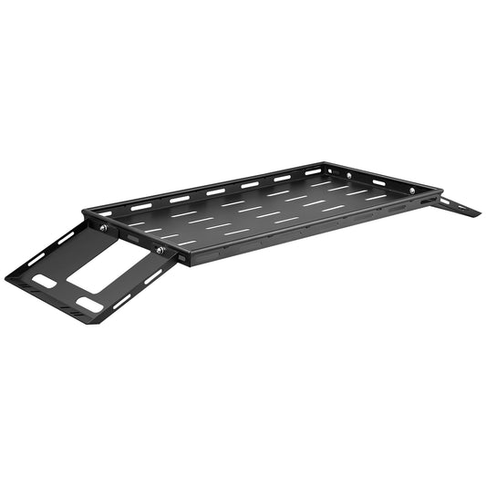 Rear Trunk Cargo Rack, for 2007-2024 Jeep Wrangler JK 4-Door Hardtops, 300 lbs Capacity, Carbon Steel Basket Tray Interior Storage Luggage Carrier with Net, Shelf Stand Organizer for Camping Trip Gear image 1