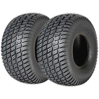 Set of 2 20x10.00-8 Lawn Mower Tires, 4-Ply Tubeless Turf Tread Heavy Duty, Tire Only No Rim, Fits 8" Rim for Large Garden Tractors, 1190 lbs Capacity image 1