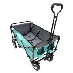 Collapsible Foldable Wagon Cart - All-Terrain Utility Cart in Green