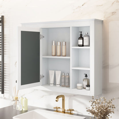 35'' x 28'' Medicine Cabinet, Wall Mounted Bathroom Storage Cabinet, Modern Bathroom Wall Cabinet with Mirror, Mirror Ca image 4
