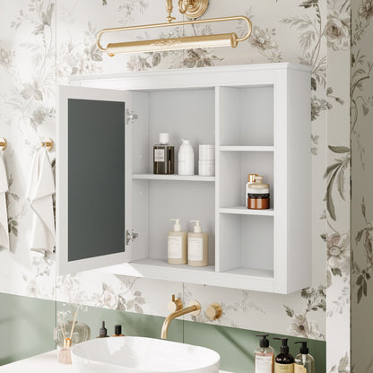 35'' x 28'' Medicine Cabinet, Wall Mounted Bathroom Storage Cabinet, Modern Bathroom Wall Cabinet with Mirror, Mirror Ca image 2