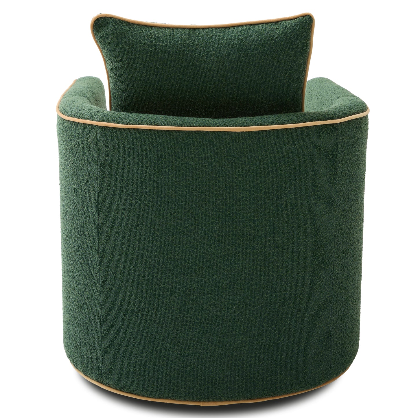 Swivel Accent Chair Upholstered Club Chair Barrel Sofa Chair for Living Room, Reading Corner, and Small Spaces, Green image 12