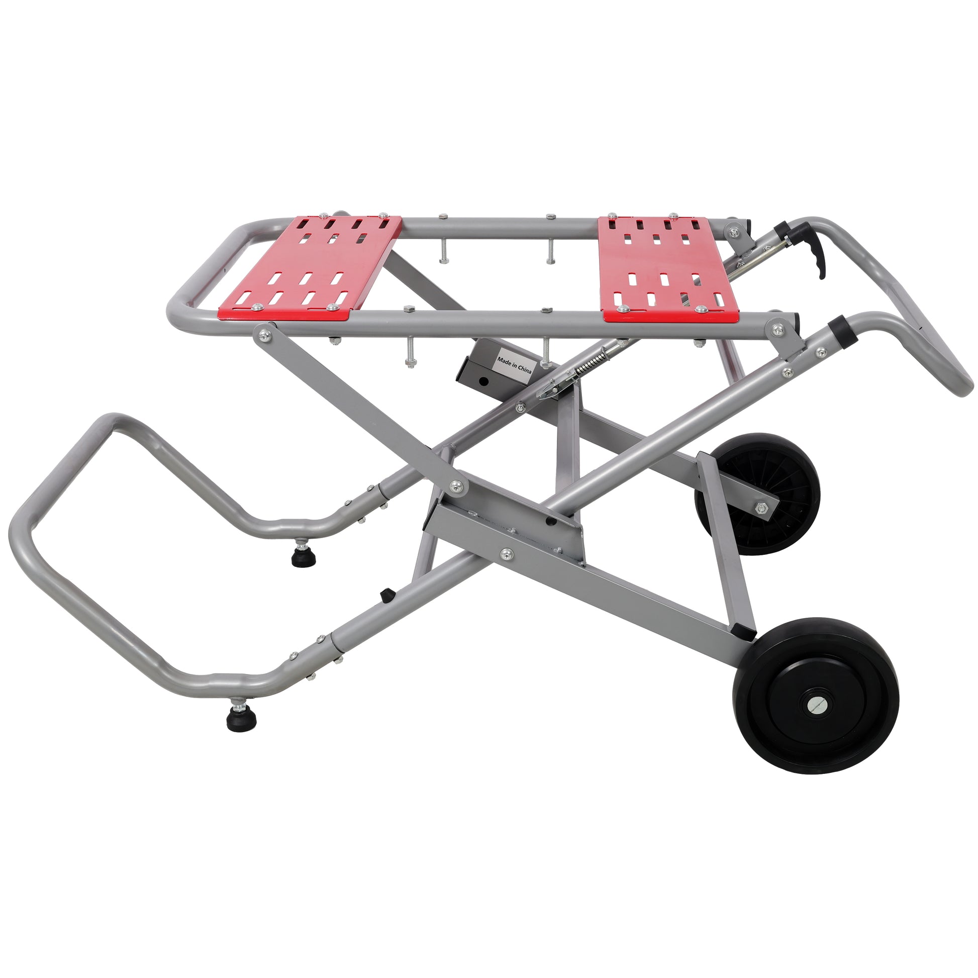 Rolling Foldable Table Saw Stand - Heavy Duty Portable Universal Base with 8 Inch Wheels
