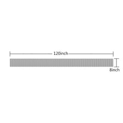 Corrugated Garden Edging 8x120 Inch - Durable Metal Edging Strips