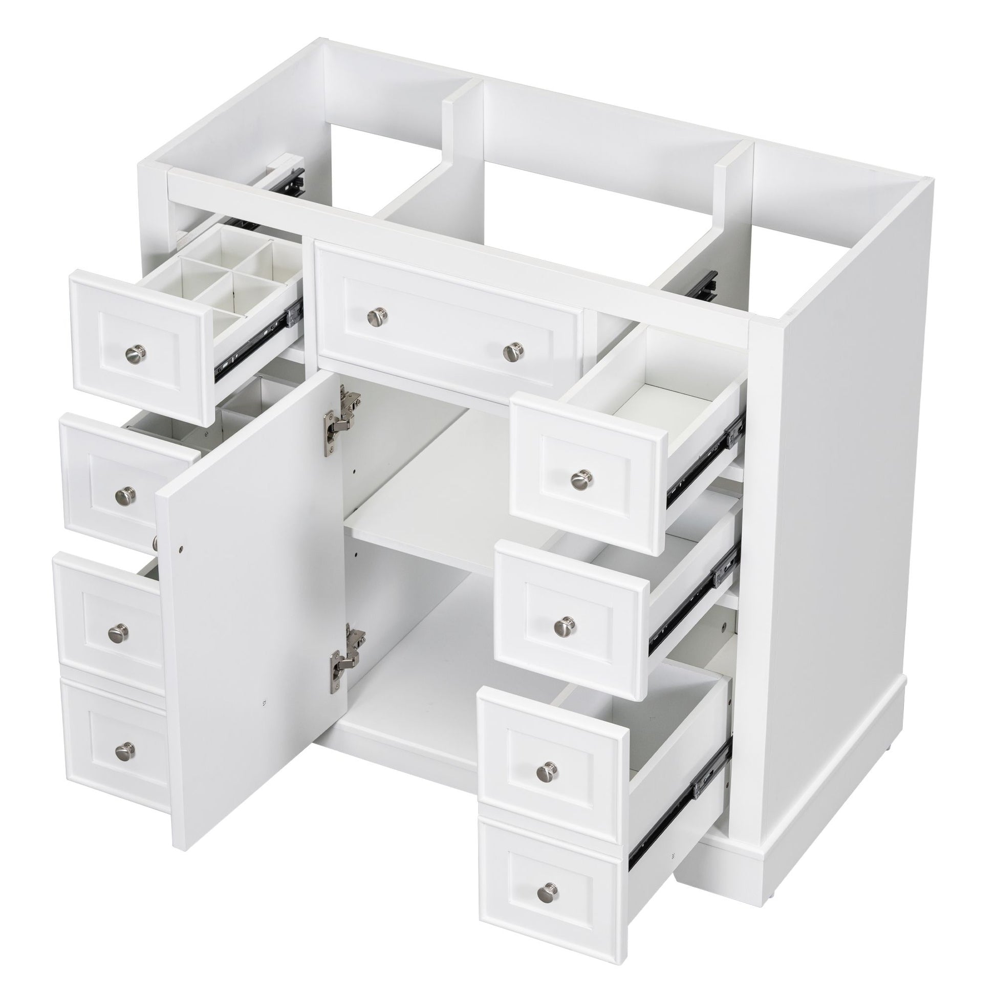 Vanity cabinet assembly hardware included