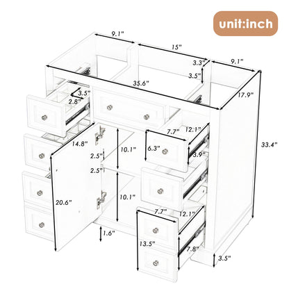 Vanity cabinet hardware close up