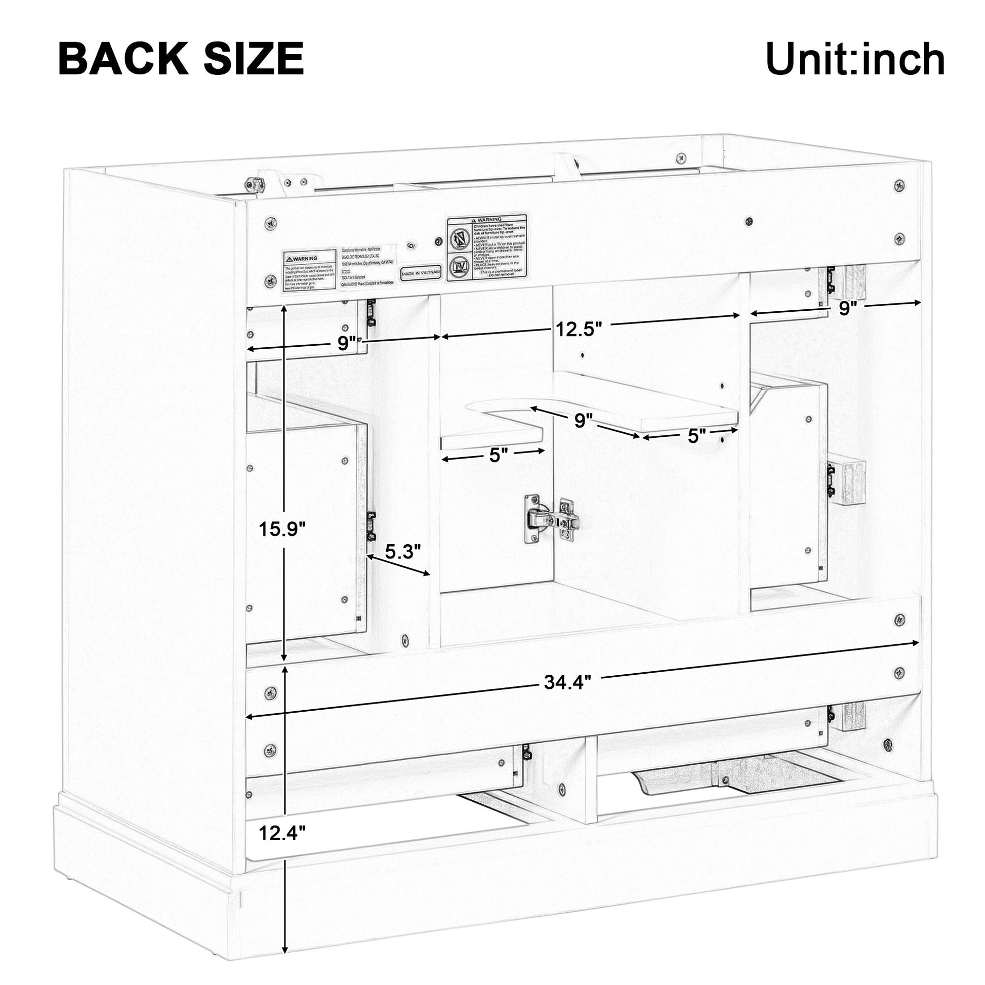 Drawer slides and construction of bathroom vanity cabinet