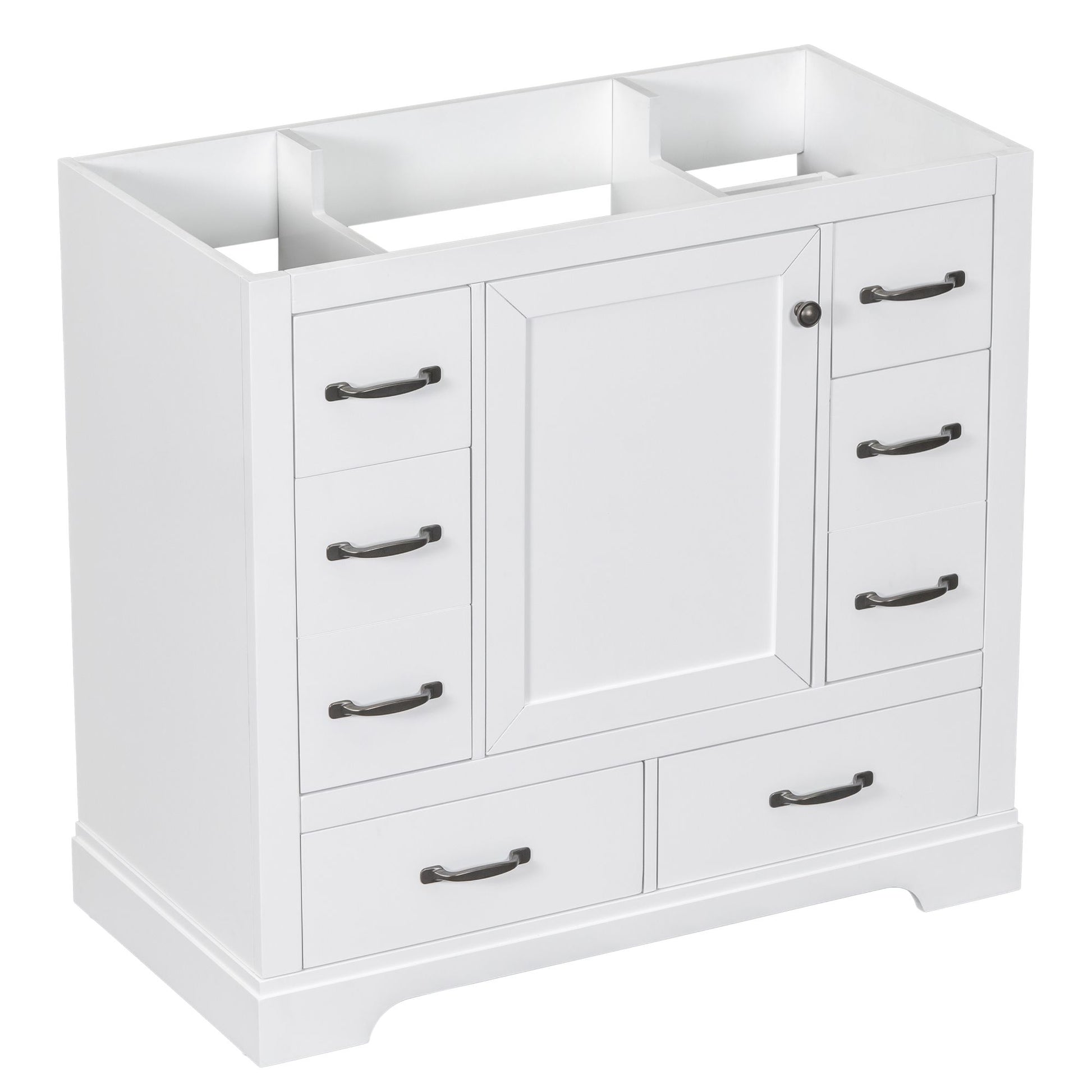 36 inch bathroom vanity cabinet base white with dimensions