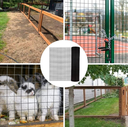 36 inch×50 ft Black Vinyl Coated Hardware Cloth 19 Gauge 1/4 inch Black PVC Hardware Cloth, Black Welded Wire Fence Supp image 5