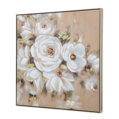 36" x 36" Square Framed Wall Art Flower Canvas Print, Home Decor for Living Room Kitchen Foyer Office image 11