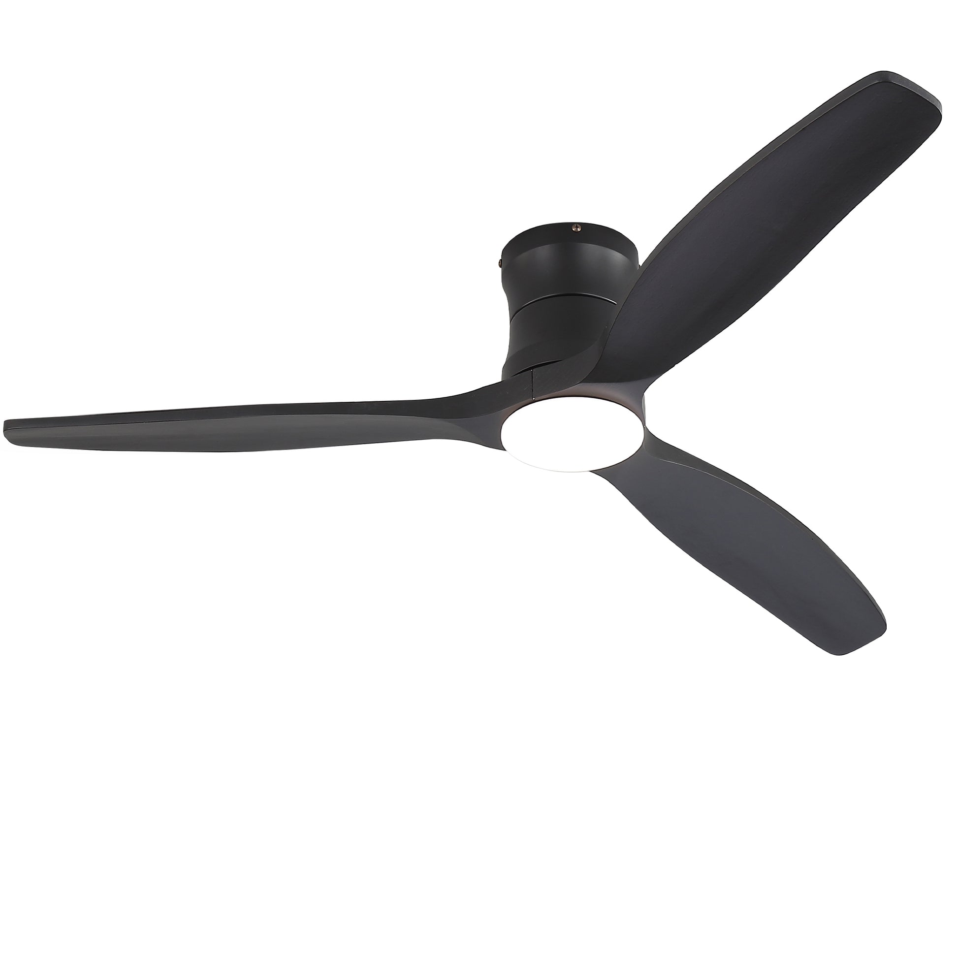 52-Inch Matte Black Ceiling Fan with Light, DC Motor, Silent Operation, for Bedroom & Living Room image 2
