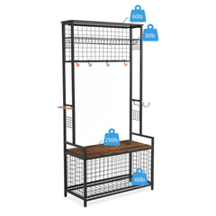 Garage Sports Equipment Organizer System Ball Gear Basketball Racks for Balls, Ball Holder with Baskets, Indoor/Outdoor Kids Toys Storage Organizer