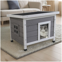 Waterproof Cat House - Feral Kitty Shelter for Small Animals