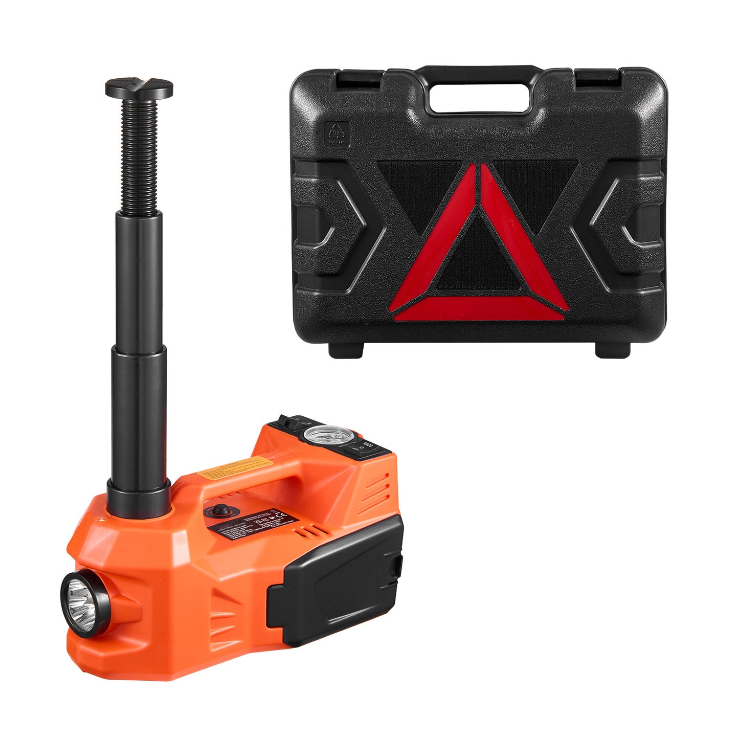 Electric Car Jack, 5 Tons /11000 lbs, Electric Scissor Jack with Built-In Inflator, 12V Adjustable Tire Change Replacement with Secure Hammer & LED Light, Portable Jack kit for Sedan, SUV, Truck image 1