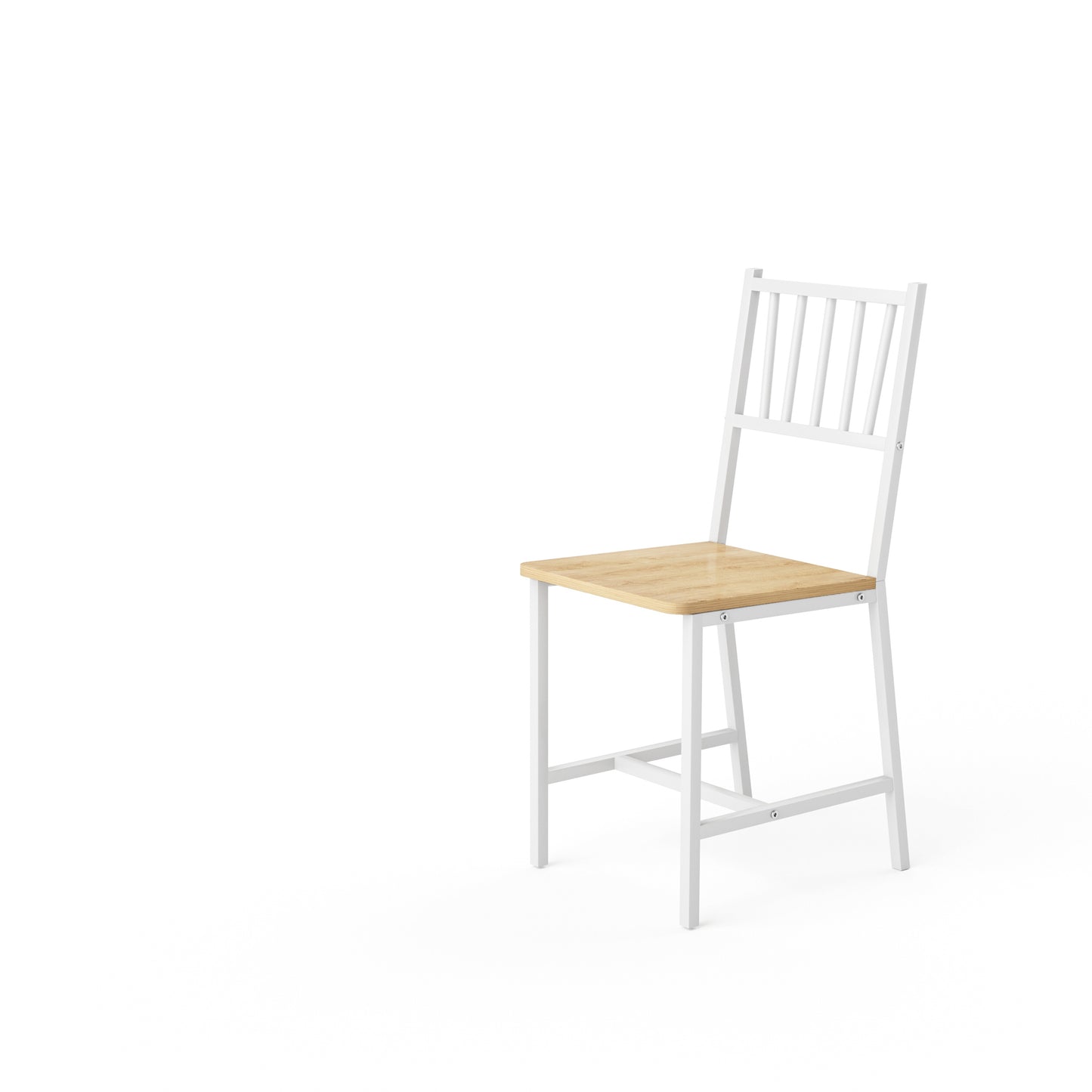 Dining Table Set, Bar Table with 2 Dining chairs, Kitchen Table Counter with Chairs, Industrial for Kitchen Breakfast Table, Living Room, Party Room,Natural and White,35.4″L x23.6″W x 29.7″H image 10