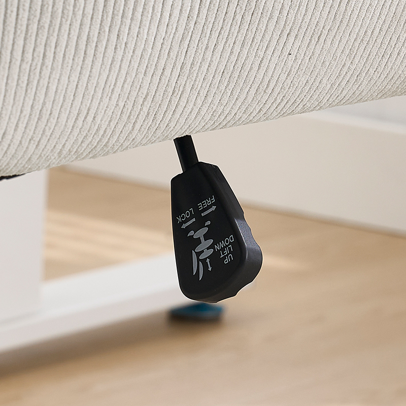 Mid-back liftable office chair, striped fabric, and ergonomically designed, is an excellent choice for working, studying or relaxing. The mid-back design provides a better sitting experience,White image 4