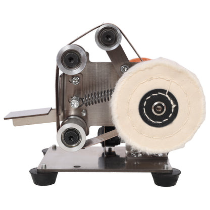 Mini Electric Belt-Sander Knife-Sharpener Sanding Machine 96W, Small Bench Grinder Kit 7 Speed Adjustable Power Polisher DIY Polishing Grinding Tool, Handcraft Jewelry image 9