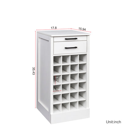 WHITE color modular 24 wine bar cabinet Buffet Cabinet image 3