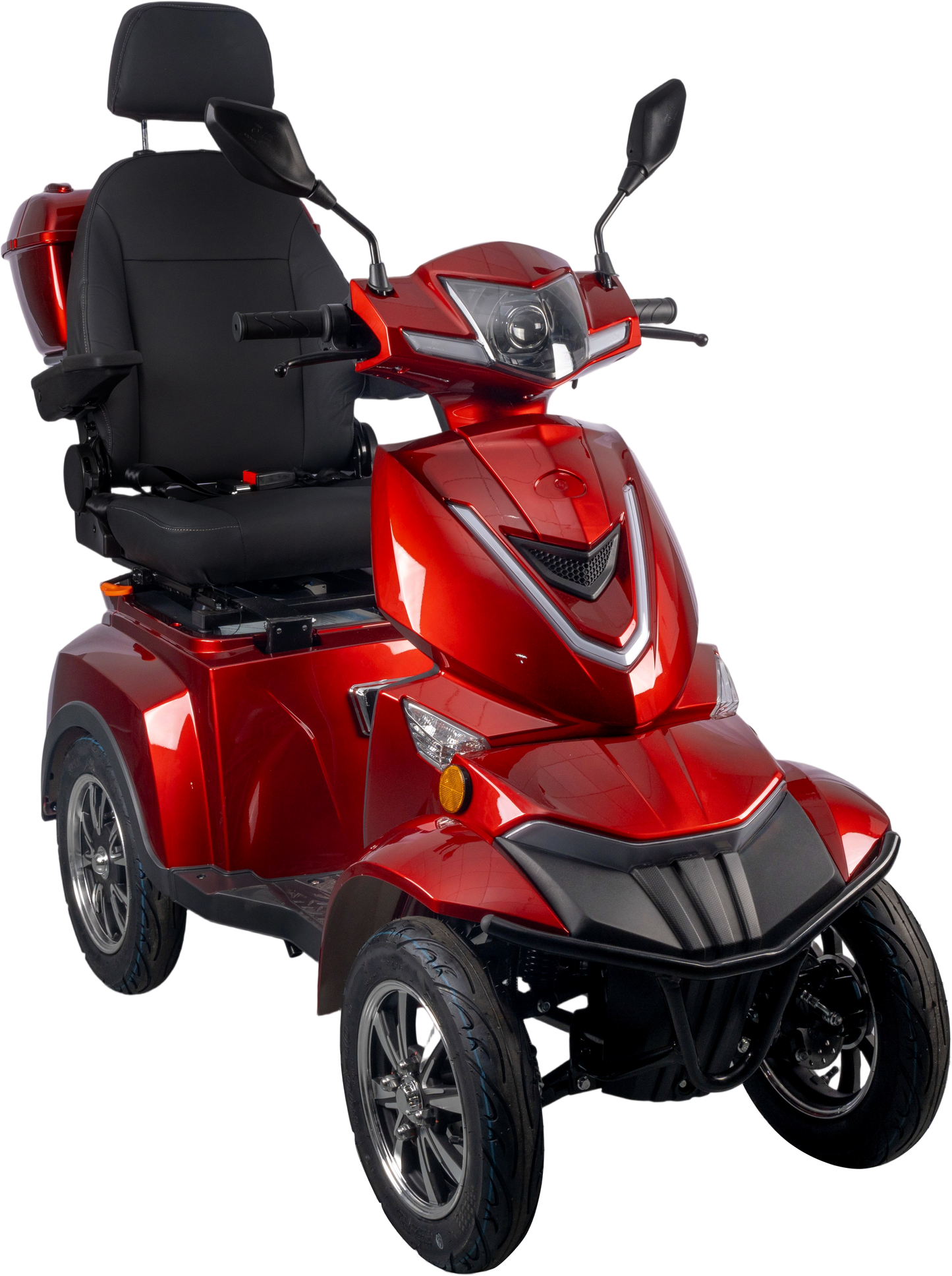 HS4W-A1R-N Heavy Duty 4 Wheel Mobility Scooters, Red Color image 4