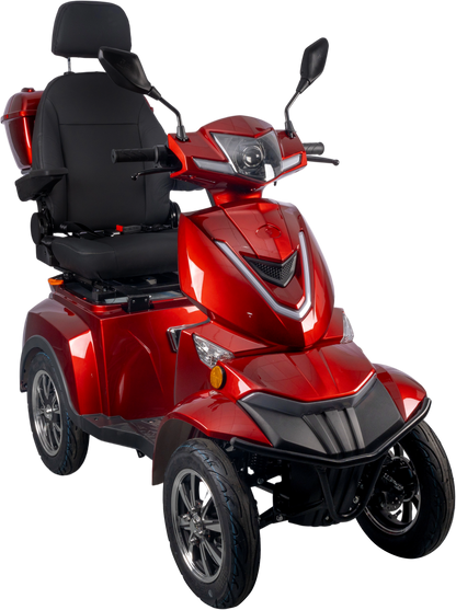 HS4W-A1R-N Heavy Duty 4 Wheel Mobility Scooters, Red Color image 4