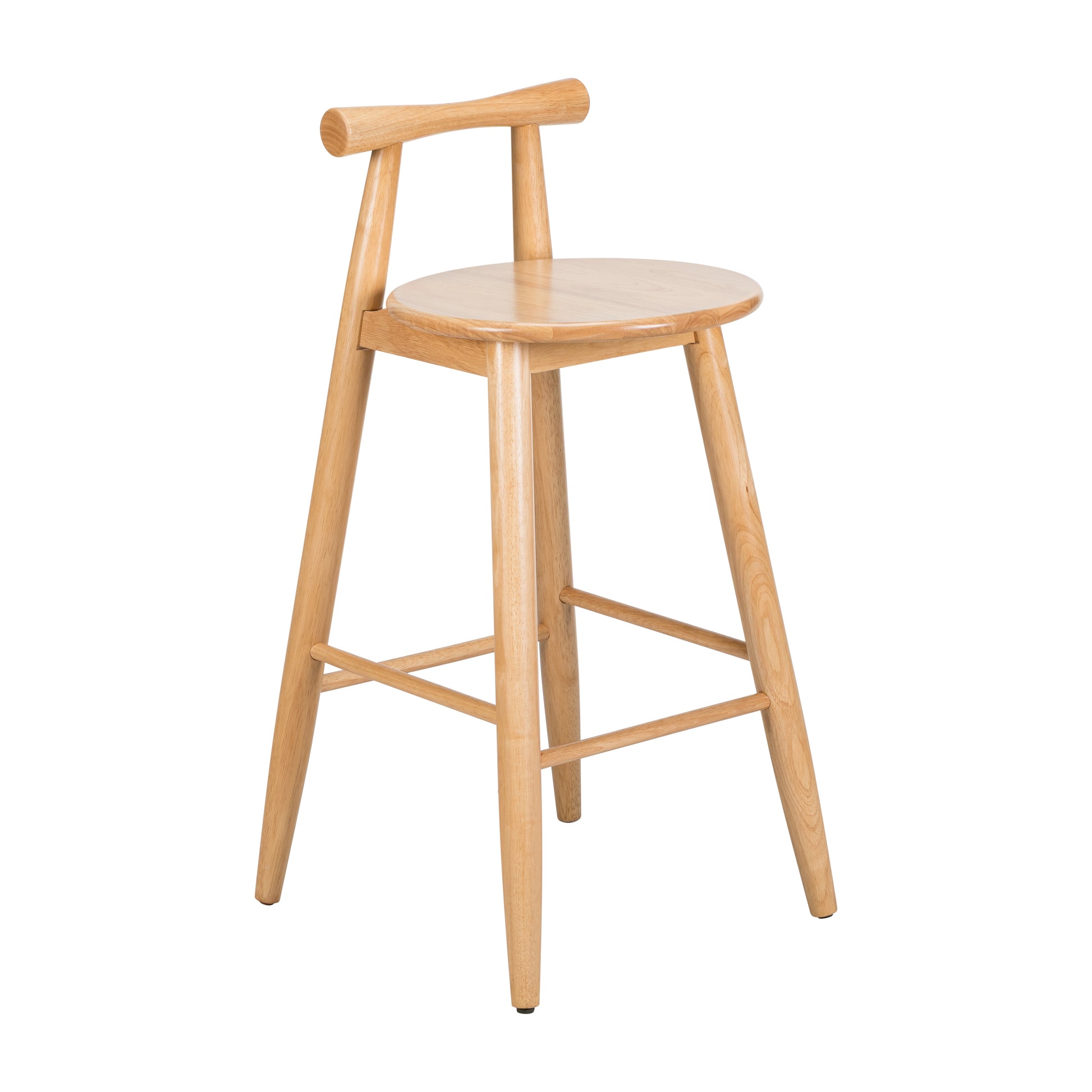 Grove Indoor Rubberwood Barstool, Natural Finished, Set of 2 image 9