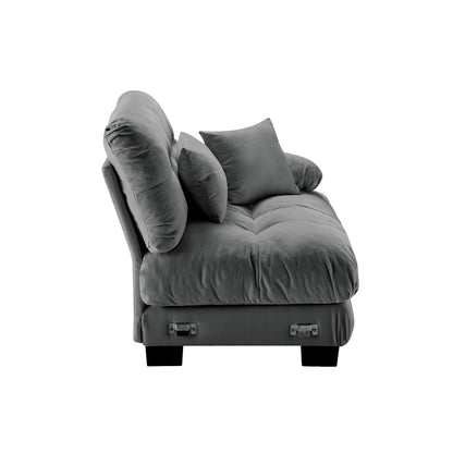 27 Sofa RSF W/2 pillows - Gray image 3