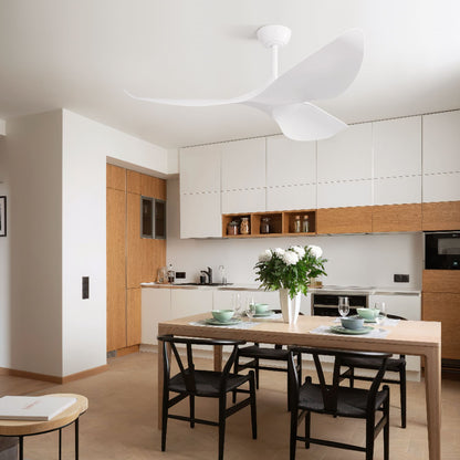 38 Inch Ceiling Fan Without Light, Modern Indoor Outdoor Ceiling Fans with DC Motor Remote Control for Bedroom, Living R image 5