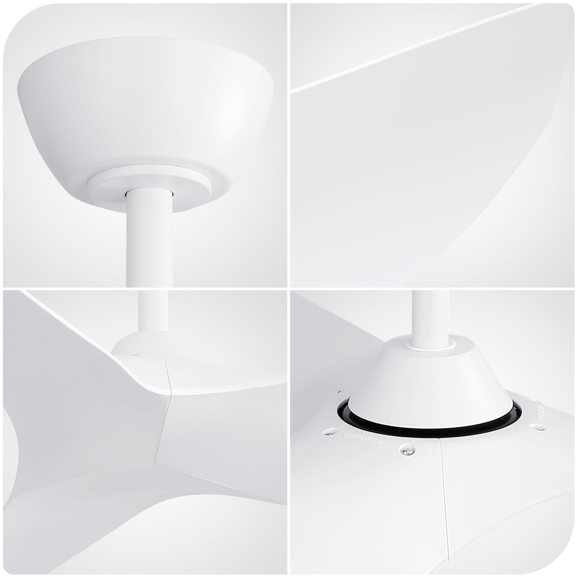 38 Inch Ceiling Fan Without Light, Modern Indoor Outdoor Ceiling Fans with DC Motor Remote Control for Bedroom, Living R image 4