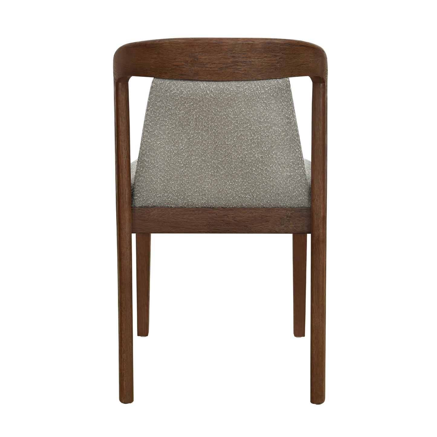 Upholstered Backrest Armless Dining Chairs (Walnut+Light Brown) image 7