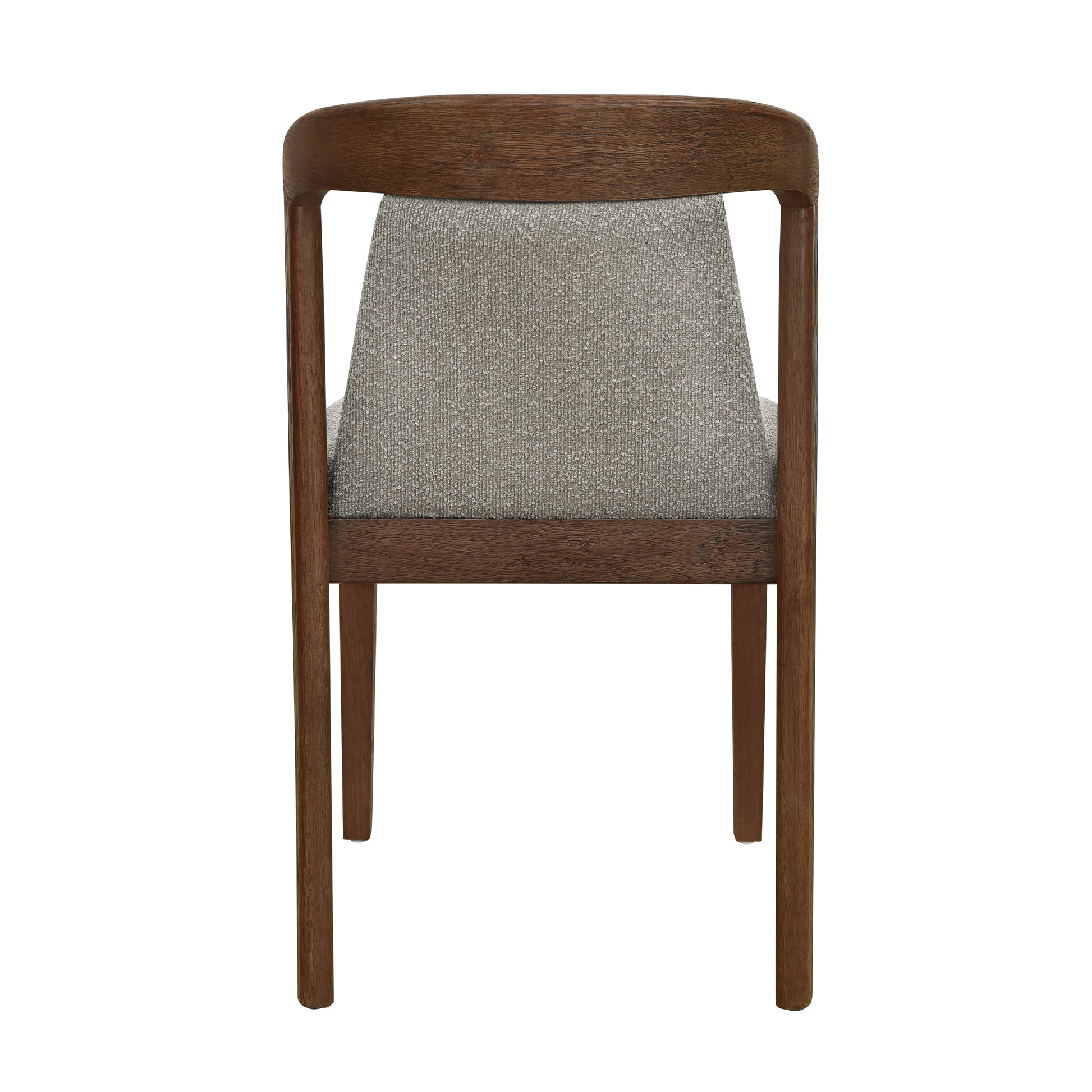 Upholstered Backrest Armless Dining Chairs (Walnut+Light Brown) image 7