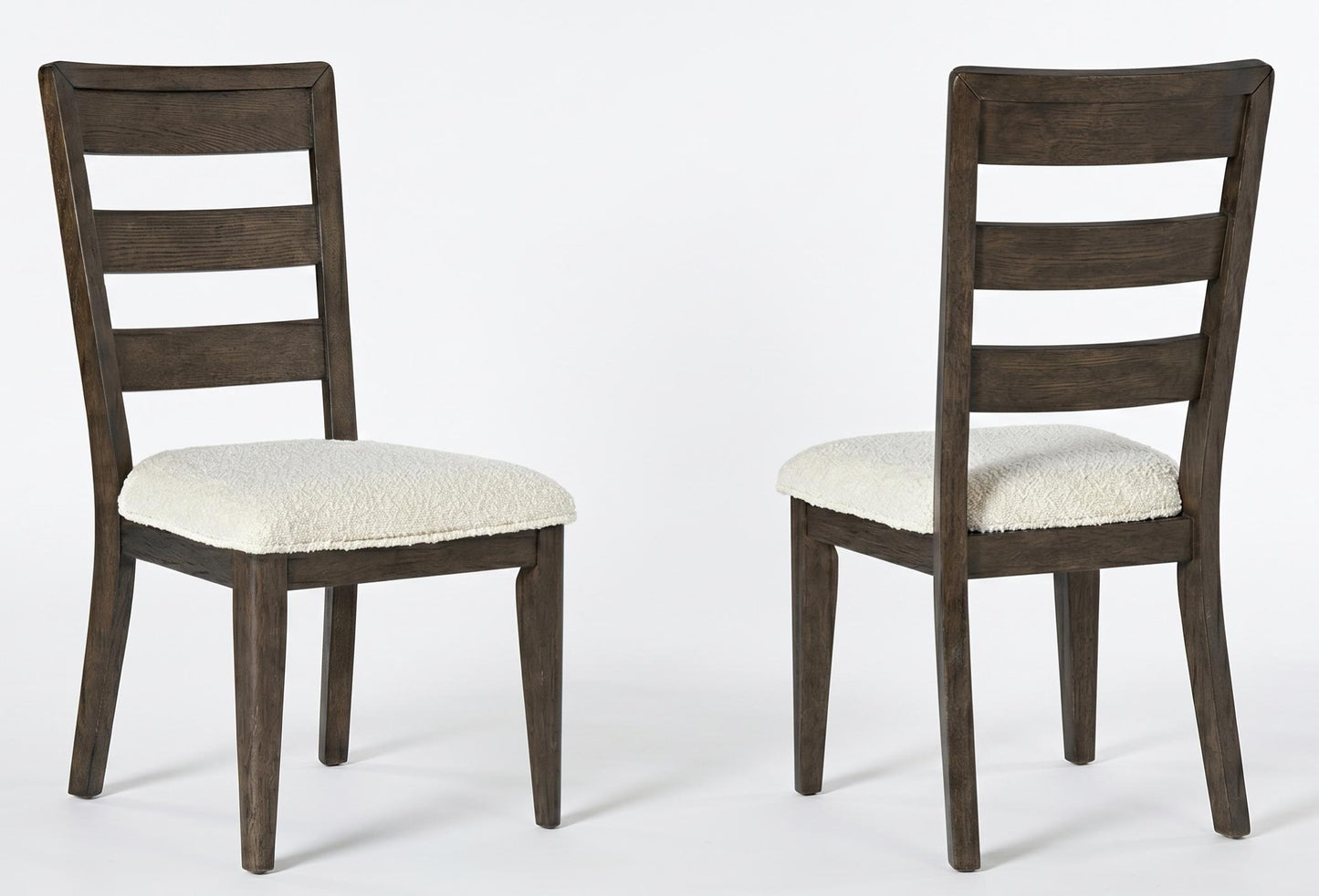 Dark Oak Upholstered Dining Chair, Set of 2 image 1