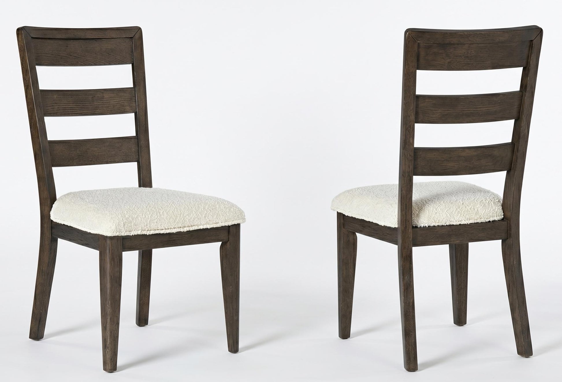 Dark Oak Upholstered Dining Chair, Set of 2 image 1