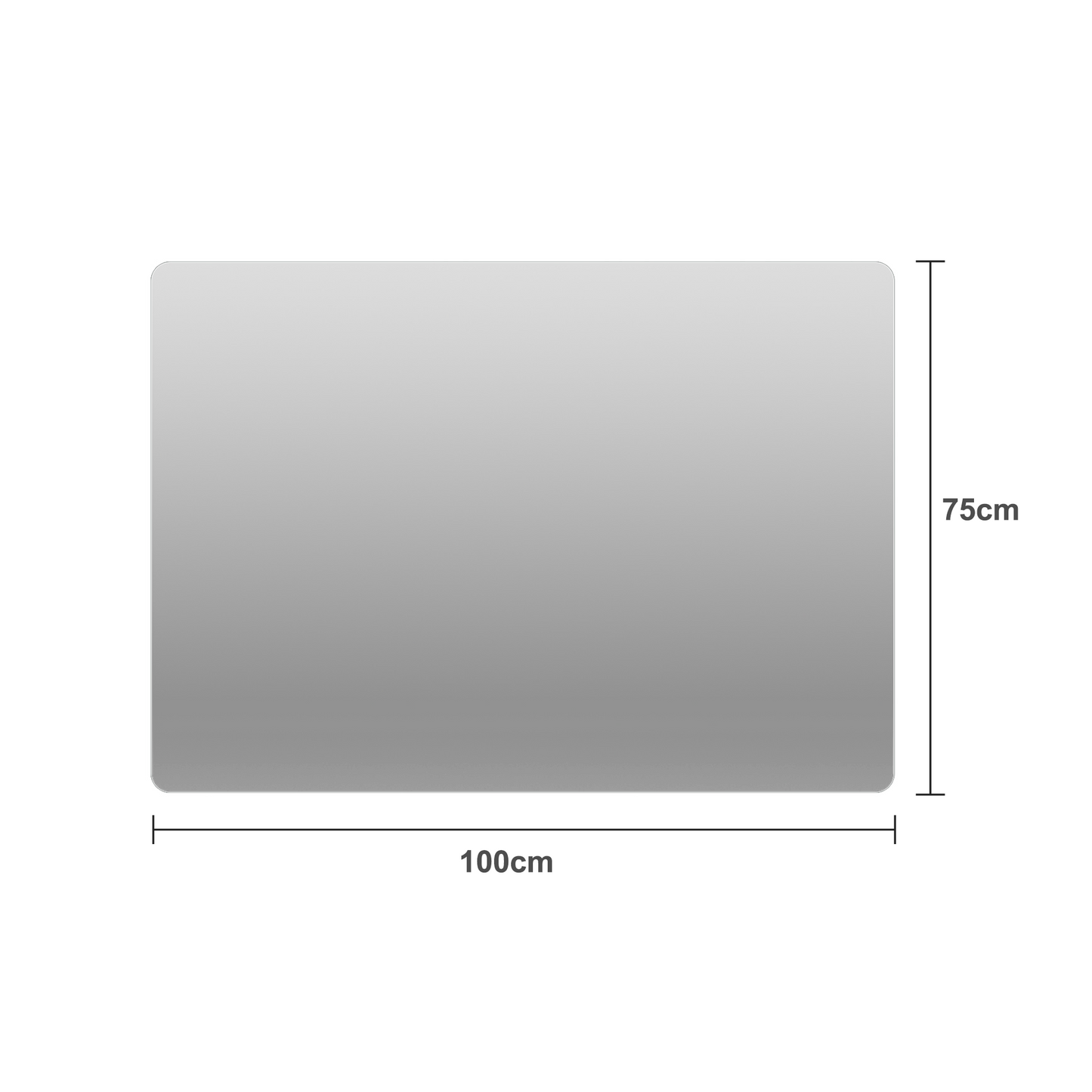 Modern Frameless Bathroom Mirror, 36 x 30 Inch Rectangular Vanity Mirror with Copper-Free Silver Glass and Shatter-Resistant Backing image 11