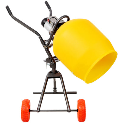 3.5 CUFT/100L Portable Electric Poly Drum Concrete Mixer, Heavy Duty Power Cement Mixing Machine for Mortar, Stucco and Fodder, 110V/60HZ CSA certificated image 4